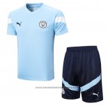 Tracksuit Manchester City Short Sleeve 2022-2023 Blue - Shorts