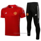 Tracksuit Manchester United Short Sleeve 2021-2022 Red