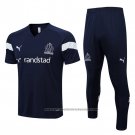 Tracksuit Olympique Marseille Short Sleeve 2022-2023 Blue