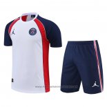 Tracksuit Paris Saint-Germain Jordan Short Sleeve 2022-2023 White - Shorts
