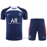Tracksuit Paris Saint-Germain Short Sleeve 2022-2023 Blue - Shorts