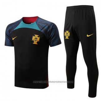 Tracksuit Portugal Short Sleeve 2022-2023 Black