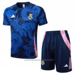 Tracksuit Real Madrid Dragon Short Sleeve 2024-2025 Blue - Shorts