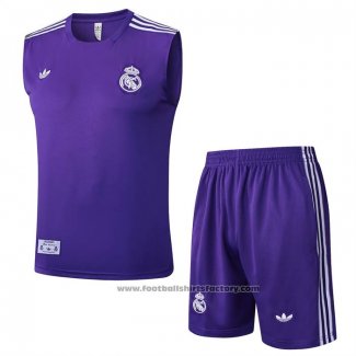 Tracksuit Real Madrid Without Sleeves 2025-2026 Purple