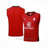 Training Shirt AC Milan Without Sleeves 2025-2026 Red