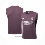 Training Shirt Real Madrid Without Sleeves 2025-2026 Grey Purple