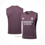 Training Shirt Real Madrid Without Sleeves 2025-2026 Grey Purple