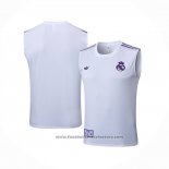 Training Shirt Real Madrid Without Sleeves 2025-2026 White Purple