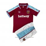 West Ham Home Shirt Kids 2021-2022