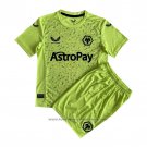 Wolves Away Goalkeeper Shirt Kids 2023-2024