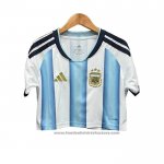 Argentina Home Shirt Womens Cropped 2026