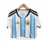 Argentina Home Shirt Womens Cropped 2026