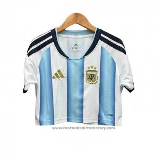 Argentina Home Shirt Womens Cropped 2026