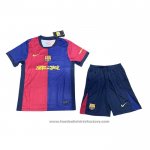 Barcelona Home Shirt Kids 2024-2025 Red Blue