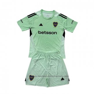 Boca Juniors Goalkeeper Shirt Kids 2025 Green