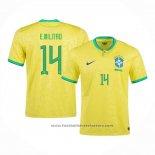 Brazil Player E.militao Home Shirt 2022