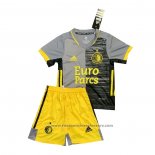 Feyenoord Away Shirt Kids 2021-2022 Grey