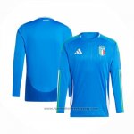 Italy Home Shirt Long Sleeve 2024-2025