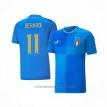 Italy Player Berardi Home Shirt 2022
