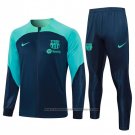Jacket Tracksuit Barcelona Kids 2023-2024 Blue