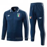 Jacket Tracksuit Italy Kids 2026-2027 Blue