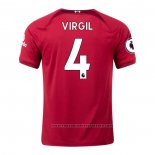 Liverpool Player Virgil Home Shirt 2022-2023