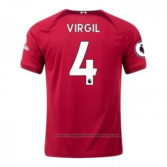Liverpool Player Virgil Home Shirt 2022-2023