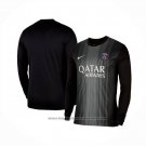 Paris Saint-Germain Home Goalkeeper Shirt Long Sleeve 2025-2026 Black