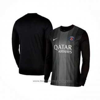 Paris Saint-Germain Home Goalkeeper Shirt Long Sleeve 2025-2026 Black