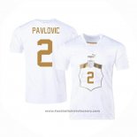 Serbia Player Pavlovic Away Shirt 2022
