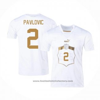 Serbia Player Pavlovic Away Shirt 2022