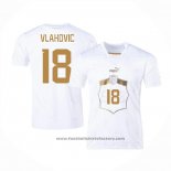 Serbia Player Vlahovic Away Shirt 2022