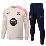 Sweatshirt Tracksuit Barcelona Kids 2025-2026 Yellow