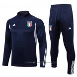Sweatshirt Tracksuit Italy 2023-2024 Blue