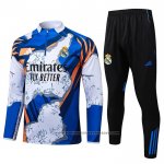 Sweatshirt Tracksuit Real Madrid Kids 2025-2026 Blue White