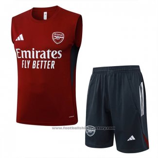 Tracksuit Arsenal Without Sleeves 2025-2026 Red