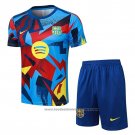 Tracksuit Barcelona Short Sleeve 2025-2026 Blue Red - Shorts