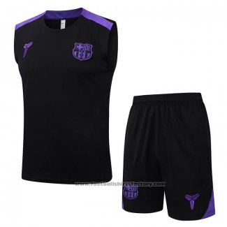 Tracksuit Barcelona Without Sleeves 2025-2026 Black Purple