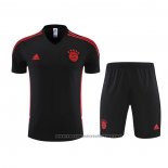 Tracksuit Bayern Munich Short Sleeve 2022-2023 Black - Shorts