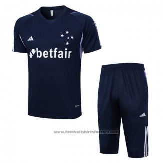 Tracksuit Cruzeiro Short Sleeve 2023-2024 Blue - Shorts