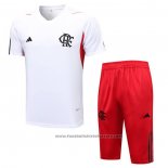 Tracksuit Flamengo Short Sleeve 2023-2024 White - Shorts