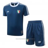 Tracksuit Italy Short Sleeve 2026-2027 Blue - Shorts