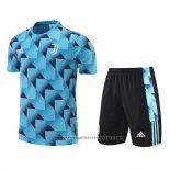 Tracksuit Juventus Short Sleeve 2022-2023 Blue - Shorts
