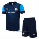 Tracksuit Olympique Marseille Short Sleeve 2025-2026 Blue - Shorts