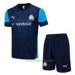 Tracksuit Olympique Marseille Short Sleeve 2025-2026 Blue - Shorts