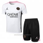 Tracksuit Paris Saint-Germain Jordan Short Sleeve 2024-2025 White - Shorts