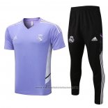 Tracksuit Real Madrid Short Sleeve 2022-2023 Purpura