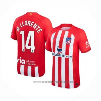 Atletico Madrid Player M.llorente Home Shirt 2023-2024