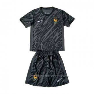 France Goalkeeper Shirt Kids 2024 Black