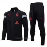 Jacket Tracksuit AC Milan 2022-2023 Black and Red